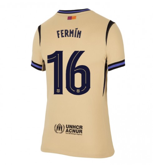 Barcelona Fermin Lopez #16 Bortedrakt Dame 2025-26 Korte ermer Barcelona Fermin Lopez #16 Bortedrakt Dame 2025-26 Korte ermer